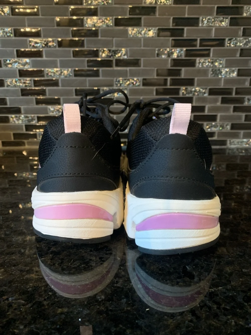 Ryka Black and Pink Women's Athletic Sneakers - Picture 4 of 6